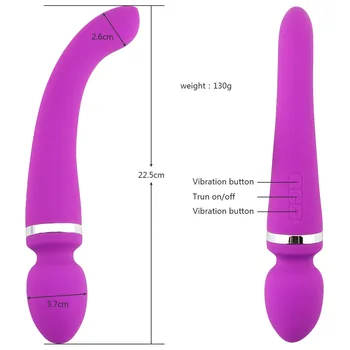 4 Krāsas Saprātīga Indukcijas Flirting Masāža G-Spot Vibrators Dual-devās AV Masāža Stick Sieviešu masturbācija Seksa Produktiem.
