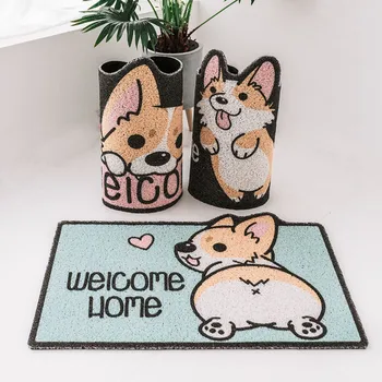 40*60cm karikatūra kaķis un suns ar neslīdošu grīdas paklājiņš, vannas istabas paklājs virtuves neslīdoša mat tualetes paklājs vannas istaba non-slip paklājiņš vannas istaba