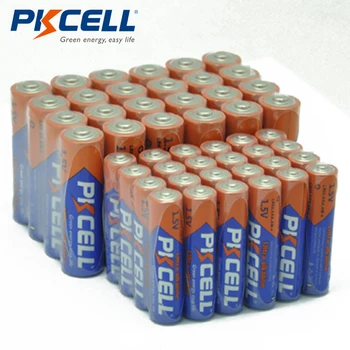 (40 Gabals combo pack) PKCELL 20PC AAA LR03 AM4 E92 20PC LR6 AM3 E91 MN1500 AA Sārma Baterijas 1,5 V Elektronisko termometru