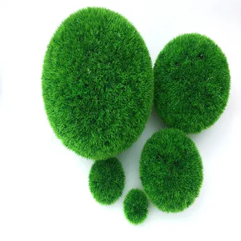 40cm, Zaļā Zāle Bumbu Plastmasas Augu Ornaments Partijas Apdare Dārza Dekori Kāzu Dekorēšana Mākslīgie Ziedi DIY Zāle Bumbu