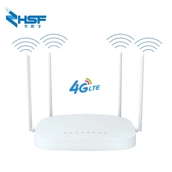 4G LTE maršrutētāju Sim karti atbloķēt 4G CPE bezvadu maršrutētāju (wireless router 300mbps CAT4 mobilo Wifi hotspot ar Sim kartes slots, 4 LAN ports 32 lietotāji