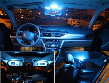 4gab Bez Kļūdām LED Interjera Apgaismojums Honda Civic 2016 2017 2018 balta, ledus zila