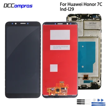 5.99 collas Huawei Honor 7C pro LND-L 29 LND-AL30 LND-AL40 LCD Displejs, Touch Screen Digitizer Montāža Ar Rāmi