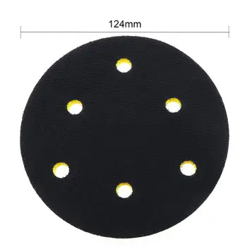 5 Collu Pulēšanas diski Profesionālās 12000rpm Dual Action nenoteikti Orbitālās Slīpmašīnas Pad ar 6 Caurumiem un Matains Virsmas