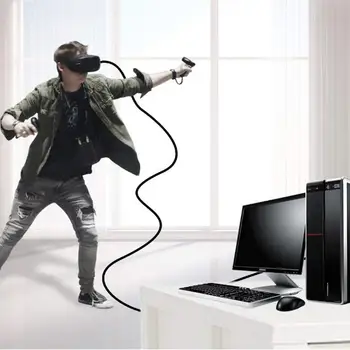 500cm USB C Uzlādes Kabelis Priekš Oculus Quest / Quest 2 VR ātrgaitas Datu Pārraides Vads USB Type-C (Kabeļu Piederumi