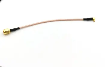 50gab Kabeļu RG316 MMCX vīriešu pareizā leņķī, lai RP-Sma male (pin) savienotājs