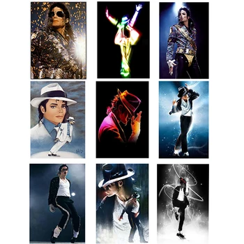 5d DIY Dimanta Krāsošanas Komplekts Michael Jackson Pilna Urbt Kvadrātveida Attēlu Kristāla Mozaīkas kārta Diamant Izšūšanas Piederumus Māksla