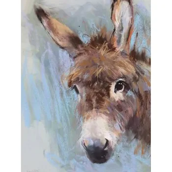 5D DIY Dimanta Krāsošanas Komplekts Pilns urbt Kārta Bildes Dimanta Izšuvumi Dzīvnieku Pārdošana Dimanta Mozaīkas Donkey Dekori