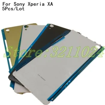 5GAB/Daudz Par Sony Xperia XA F3111 F3113 F3115 Aizmugurē, Aizmugurējā Stikla Akumulatora Vāciņu Durvju Korpuss Ar Logo
