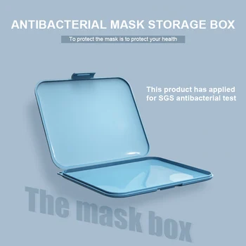 5GAB Liela antibakteriāla Maska, Rūtiņu Saglabāt maska Sejas maska organizators N95 uzglabāšanas mapes nepievelk putekļus medicīna lodziņā individuālie aizsardzības