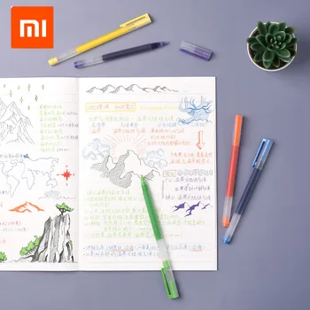 5GAB Xiaomi Mijia Super Izturīgs, Krāsains Rakstot Zīme Pildspalvu Krāsas Mi Pildspalva 0.5 mm Gēla pildspalva Parakstīšanas Rakstāmpiederumi Skolas Zīmēšanas Marķējums
