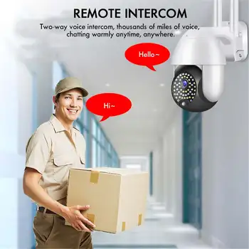 5MP HD IP Dome Kamera Outdoor PTZ Mājas Drošības CCTV Kameras, WiFi, 2-way Audio Auto Izsekošana Onvif Uzraudzības H. 265 Tīkla