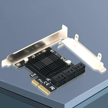 6 Portu SATA 3 PCI Express Paplašināšanas Karti PCI-E/PCIE SATA Kontrolieris SATA Reizinātājs SATA3 6Gbps ASMedia ASM1166 Mikroshēmu HDD, SSD
