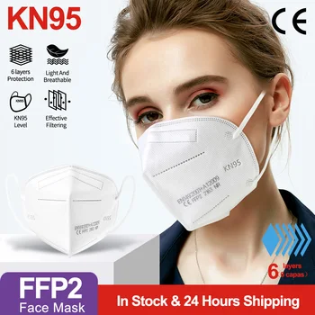 6 Slāņi FFP2 Mascarillas Atkārtoti KN95 Maskas CE ffp2mask Certificadas Pieaugušo Aizsargājošu Sejas Masku FPP2 Homologadas Masque FFPP2