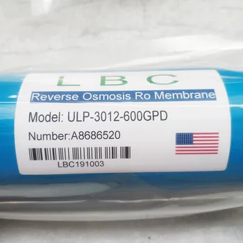 600 gpd reversās osmozes filtrs LBC ULP 3012-600 gpd ultrafiltrācijas membrānu reversās osmozes membrāna ro ūdens filtra kasetne