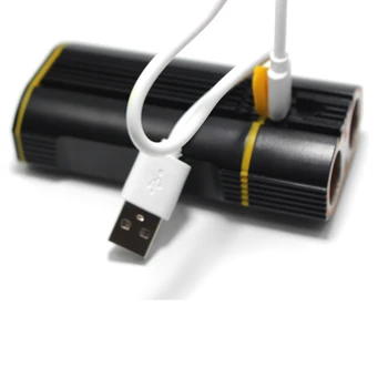 6000LM USB Velosipēds Gaiši 2 XML-T6 LED Lukturu Lampiņu atkārtoti Uzlādējams Akumulators, Velosipēds, Kempings Gaismas +Stūres Kronšteins