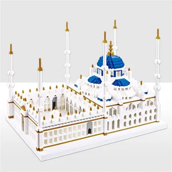 6850pcs Pasaules Slaveno Arhitektūras Romantisko Turcija DIY Dimanta Mini Ēkas Micro Pilsētas Bloki, Ķieģeļu Saliktas Rotaļlietas Bērniem Dāvanu