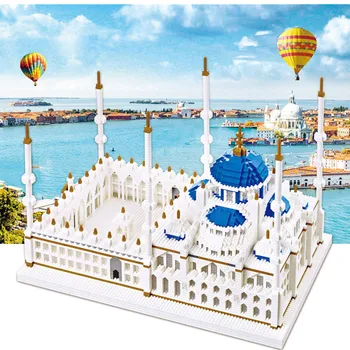 6850pcs Pasaules Slaveno Arhitektūras Romantisko Turcija DIY Dimanta Mini Ēkas Micro Pilsētas Bloki, Ķieģeļu Saliktas Rotaļlietas Bērniem Dāvanu