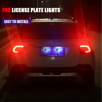 6Pcs Jaunu T10 platums indikators COB 1smd pārredzama auto spuldzes modificētu led auto gaismas licences plāksnes gaismas lasīšanas gaismas led t10