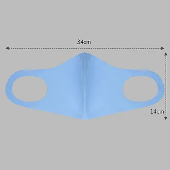 6PCS Unisex Mutes Maska Ledus Zīda Plānas, Mutē Segtu Washion un Atkārtoti lietojamā Maska Elpojošs Sejas Aizsargātu Anti-miglas Anti-Putekļu Maskas