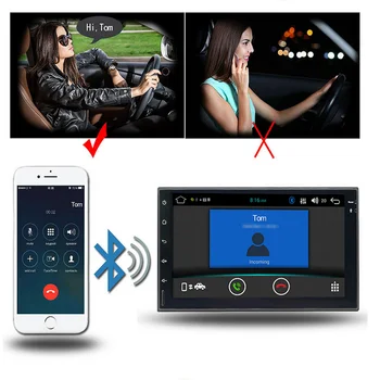 7 collu 2 din Auto Multimediju Atskaņotājs, GPS Android 9.1 Autoradio GLUDO Galvu Vienība, Stereo Audio, wi-fi, Bluetooth Auto Multivides Atskaņotāji