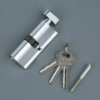 70mm Alumīnija Metāla Durvju slēdzenes, Cilindra Mājas Drošības Anti-Snap Anti-Urbis Ar 3 Taustiņus, Sudraba Tonis noteikti Instrumenti,