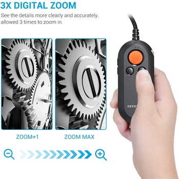 8.5 mm Bezvadu Industriālo Endoskopu, 3x Digitālā Zoomable 5.0 MP Video Kamera 6 Regulējams Led Wifi Borescope Android un iOS