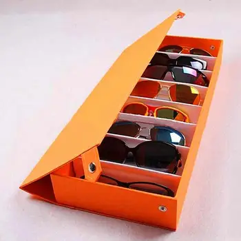 8 Režģis Sunglass Brilles Uzglabāšanas Gadījumā Brilles Displejs Glasswear Lodziņā Kārtīgs Rīks brilles Piederumi