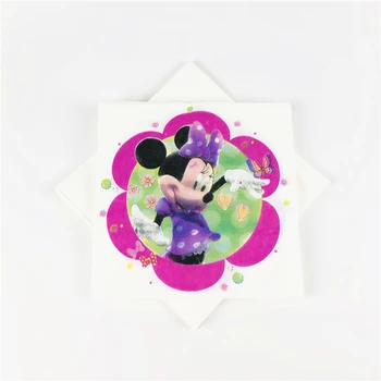 81Pcs Disney Minnie Mouse Tēma Vienreizējās lietošanas Galda piederumi Dizaina Bērniem Dzimšanas dienas ballīti Papīra Plate+Kauss+Salvetes+Konfektes, Dāvanu Maisiņi Piederumi