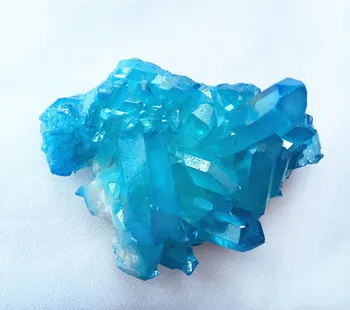 85grams Titāna pārklājumu kvarca šķembu dabiskās kvarca kristāla blue angel aura šķembu paraugiem dzīšana