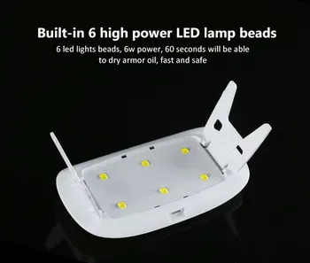 #86213 Venalisa LED UV Lampas, Nagu lakas Žāvēšana Mini Nagu Lampa USB Strāvas Kabeli Ledus Lampa Nagu Žāvētājs