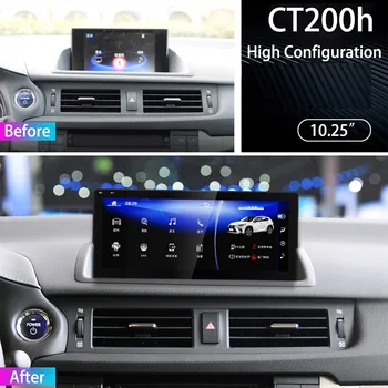 8G+128G Android 10 Auto multimedia Player lexus CT 200 2011-2017 auto GPS navigācija WIFI stereo radio, magnetofons galvas vienības