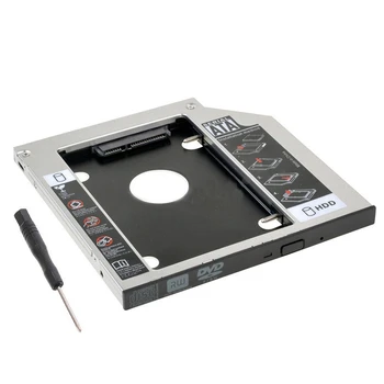 9.5 mm 2 SATA Cieto Disku (HDD, SSD Būra Caddy Lenovo ThinkPad E555 E550 E560 E440 E540 L540 L440 UJ273 DVD