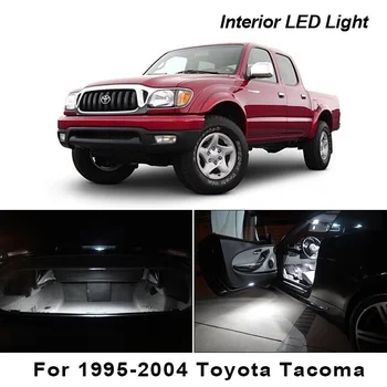 9pcs Xenon White LED salona Apgaismojuma Komplekts 1995-2004 Toyota Tacoma Pieklājīgi Dome Bagāžnieka Licence Plate Light