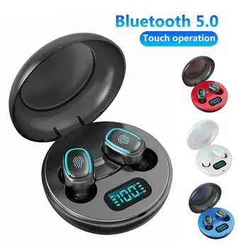 A10 TWS Bluetooth 5.0 Bezvadu HiFi In-Ear Austiņas Bezvadu Sporta Austiņas ar Digitālo Uzlādes Rūtiņu Izmērs