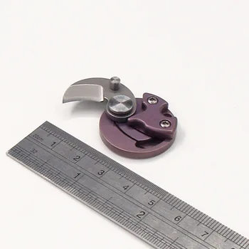 A88 Radošo Mini Titāna Monētas Nazis Āra TC4 Kabatas Keychain Izpakošana Rīku EDC
