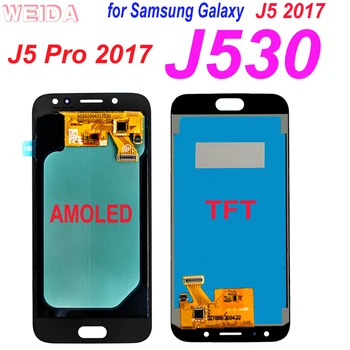 AAA+, Samsung Galaxy J5 Pro 2017 J530 LCD Samsung Galaxy J5 2017 J530 J530F J530M LCD Displejs, Touch Screen Digitizer Montāža