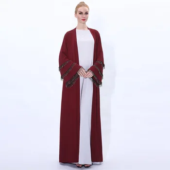 Abaya Kimono Hijab Musulmaņu Kleita Sievietēm Āfrikas Saūda Arābu Turku Kleitas Kaftan Dubaija Caftan Katara Islāma Apģērba Jaciņa