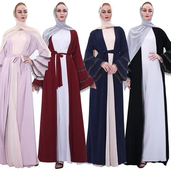 Abaya Kimono Hijab Musulmaņu Kleita Sievietēm Āfrikas Saūda Arābu Turku Kleitas Kaftan Dubaija Caftan Katara Islāma Apģērba Jaciņa