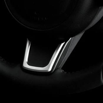 ABS Chrome Auto Piederumi Interjers Stūre Vāciņš Melns, par Jaguar XE X760 XF X260 F-Pace F Tempu X761 E-PACE