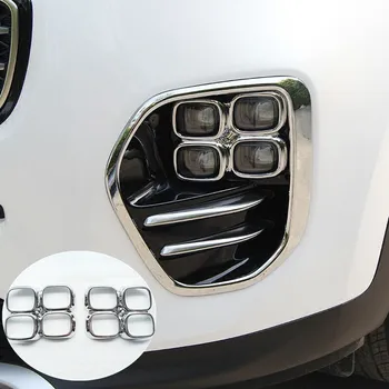 ABS Chrome KIA Sportage 4 QL KX5 2016 2017 2018 Automašīnas priekšējie miglas abažūrs Vāciņš Melns, uzlīmes, auto piederumi auto stils