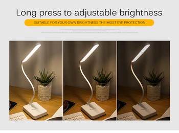 Acu Aizsardzība LED Galda Lampa Touch Switch Regulējamas, Elastīgas USB Powered Galda Lampa Pētījumu, Lasīšanas Gaismas Studentu Nakts Gaisma