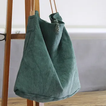 AETOO Liela jauda, audekls maiss retro mākslas viena pleca soma sieviešu vintage vienkāršu portatīvo lielu kokvilnas veļu, somas