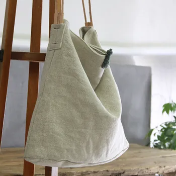 AETOO Liela jauda, audekls maiss retro mākslas viena pleca soma sieviešu vintage vienkāršu portatīvo lielu kokvilnas veļu, somas
