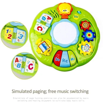 Agrīnās Izglītības Muzikālā Darbība Spēlēt Centrs Spēle, Zīdaiņiem, Mazuļiem Skaņu Mācību Galda Oyuncak Bērnu Rotaļlietas Apgaismojums