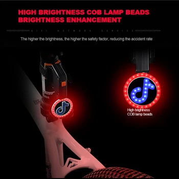 Aizmugures Gaismas Velosipēdu USB Maksas Lukturīti, Velosipēdu Gaismas Led Velosipēds Flash Taillight Riteņbraukšana Nakts Brīdinājuma Gaismas Cyling Lampas