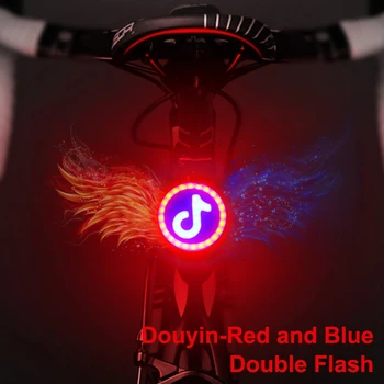 Aizmugures Gaismas Velosipēdu USB Maksas Lukturīti, Velosipēdu Gaismas Led Velosipēds Flash Taillight Riteņbraukšana Nakts Brīdinājuma Gaismas Cyling Lampas