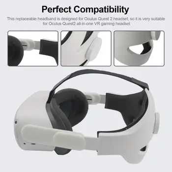 Aizstāt Ērtas Virtuālās Realitātes Meklējumos 2 VR Brilles Regulējama Galvas stīpa Galvas Siksna Oculus Quest 2 VR Austiņas, Aksesuāri