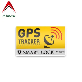 Aliauto Radošo Brīdinājuma Auto Uzlīmes GPS Tracker Uzlīmes Smart Lock Saules Atstarojošu Anti-UV Decal PVC Apdare,10cm*6cm