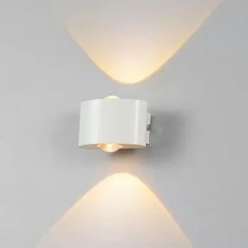 Alumīnija LED Sienas Lampas 6W 8W Āra Ūdensizturīgs Dārzs Pagalma Lievenis Gaismas Sconce Balkons, Koridorā Melns Sienas Lampas AC85-265V